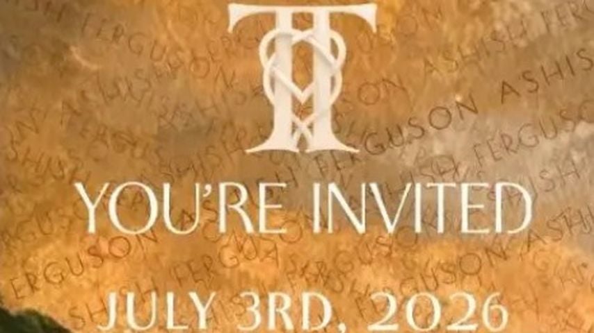 Die Einladungskarte von Taylor Swift und Travis Kelce