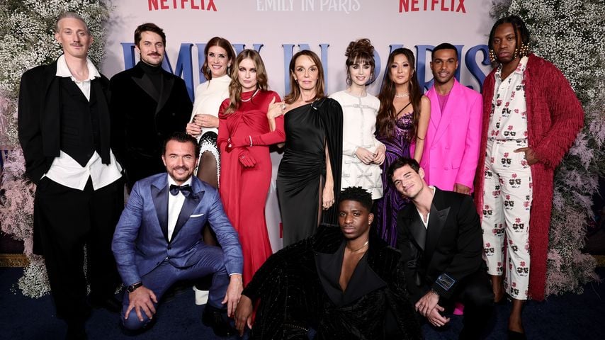 Die "Emily in Paris"-Darsteller bei der Premiere der dritten Staffel in New York, 2022