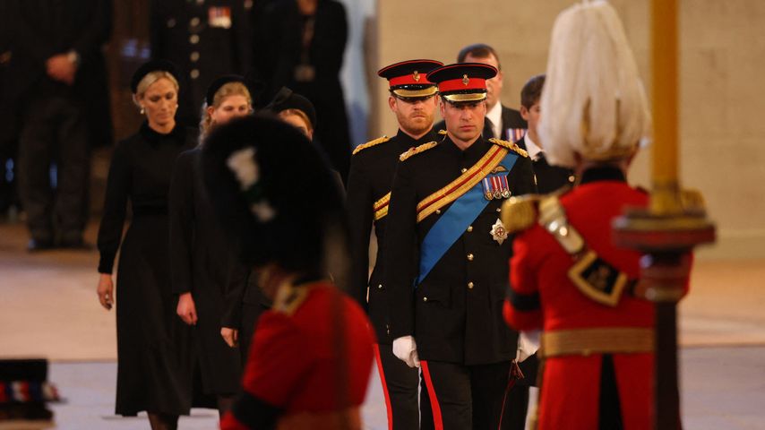 Prinz William, Prinz Harry und Zara Tindall im September 2022