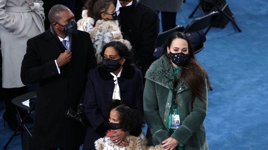 Die Familie von Kamala Harris bei ihrer Vereidigung als Vize-Präsidentin im Januar 2021