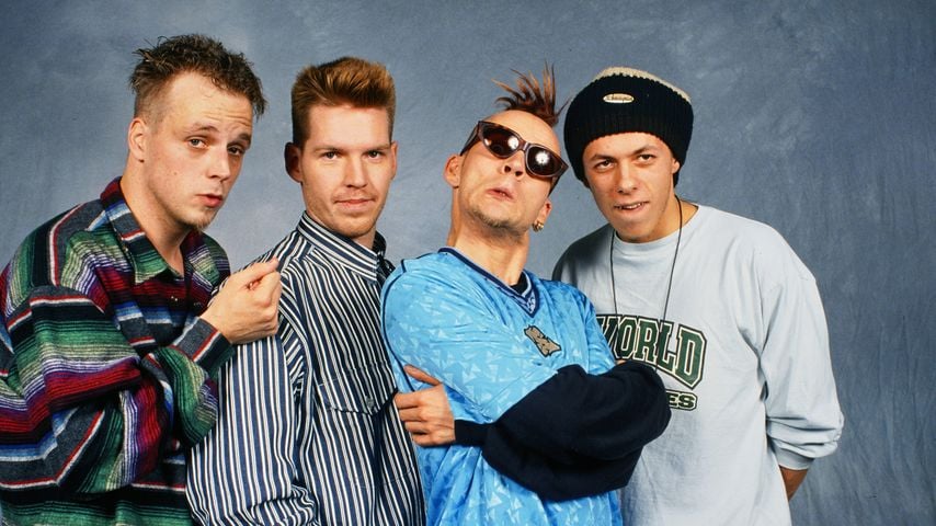Die Fantastischen Vier mit Michael Bernd Schmidt, Andreas Rieke, Michael Beck und Thomas Dürr, circa 1990