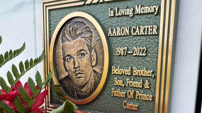 Die Gedenkstätte von Aaron Carter