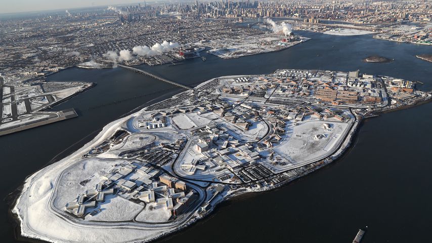 Die Gefängnisinsel Rikers Island in New York