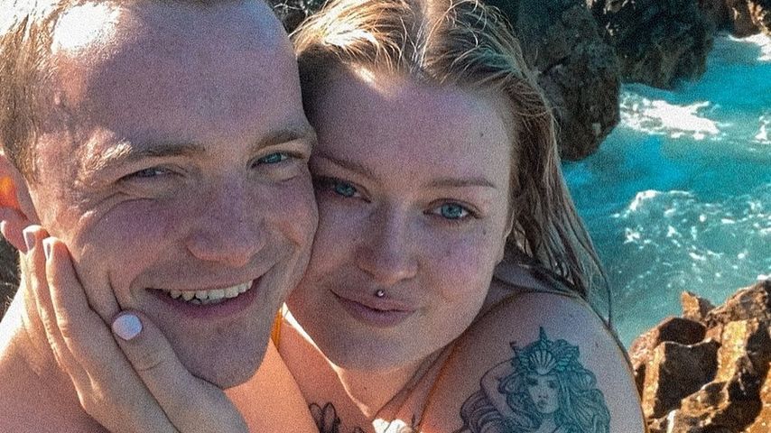 Die GNTM-Kandidatin Lenara mit ihrem Verlobten Nico