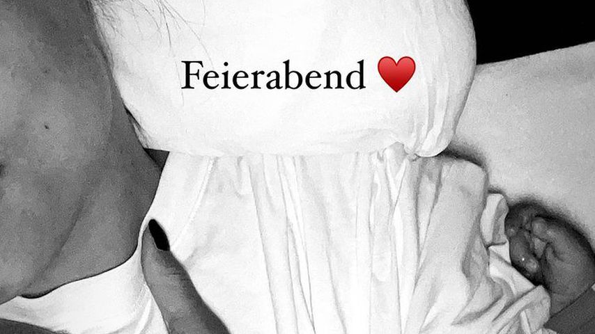 Amira Pocher mit ihrem Sohn