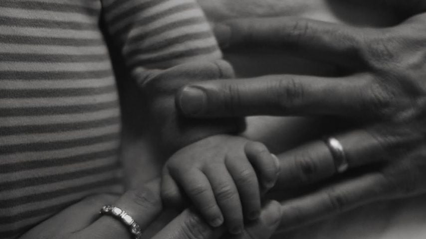 Michael Trevino, seine Frau und ihr Baby Jack Wild Trevino, April 2026