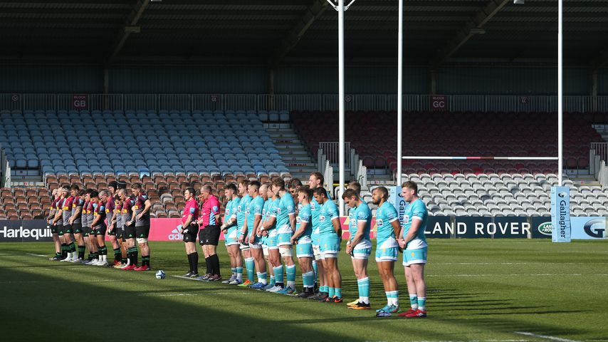 Die Harlequins und die Worcester Warriors schweigen für Prinz Philip
