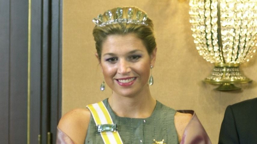 Die heutige Königin Máxima bei einem Staatsbesuch von Spanien in Holland im Jahr 2001