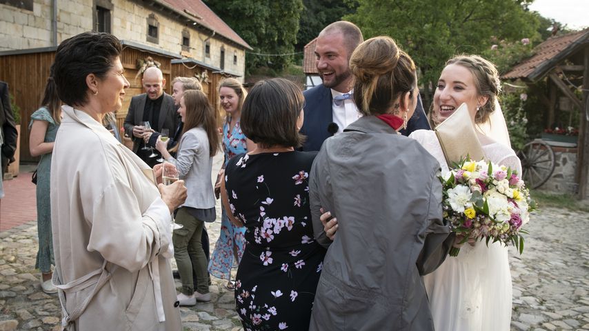 Die "Hochzeit auf den ersten Blick"-Kandidaten Philipp und Melissa nach ihrer Hochzeit