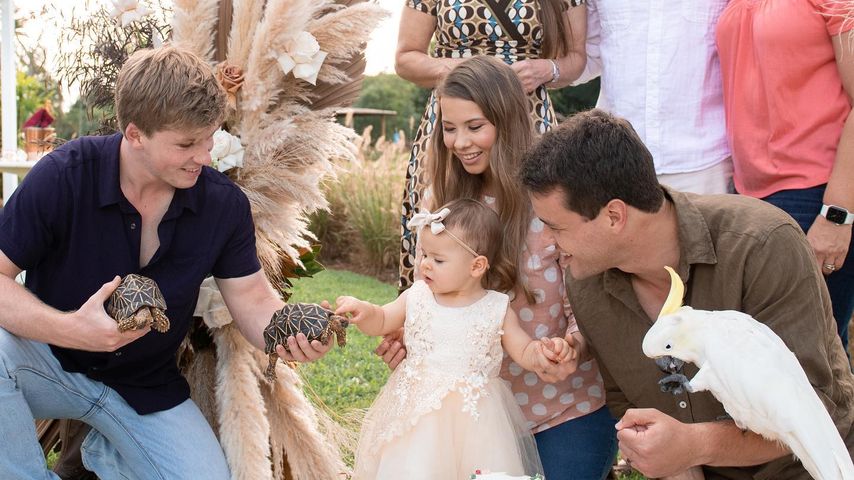 Familie Irwin an Grace' Geburtstag