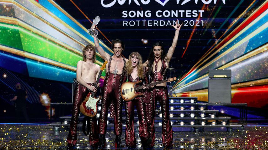 Die italienische Band Måneskin beim ESC 2021