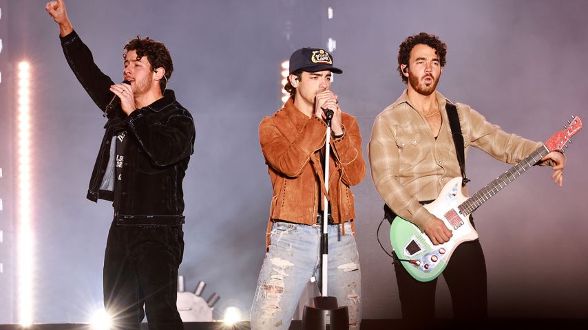 Die Jonas Brothers während eines Auftritts im Januar 2023
