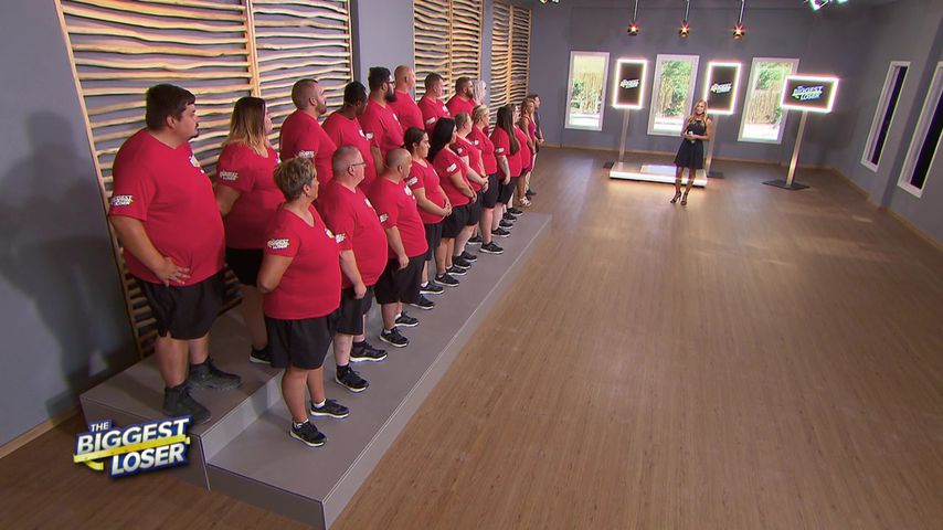 Die Kandidaten von "The Biggest Loser" mit Christine Theiss