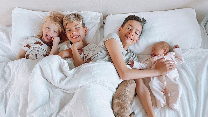 Stacey Solomons Kinder: Leighton, Zachary, Rex und Rose im Dezember 2021