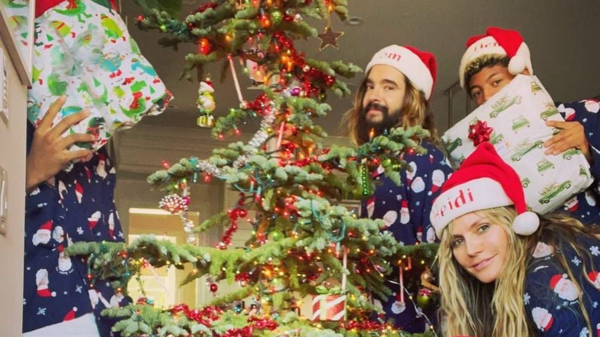 In Weihnachtsmütze und Pyjama: So feiern Klums Weihnachten!