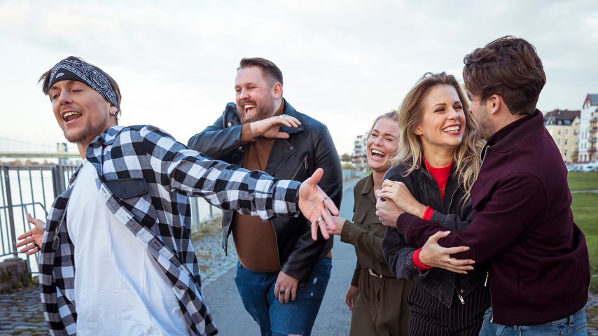 Die "Köln 50667"-Stars Danny Liedtke, Christoph Oberheide, Mandy-Kay Bart, Carolina Noeding und Dani