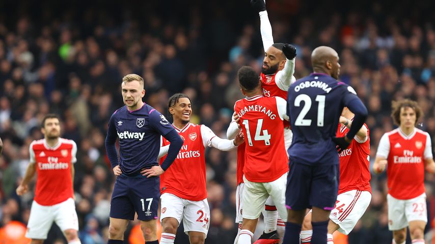 FC Arsenal gegen West Ham United im März 2020