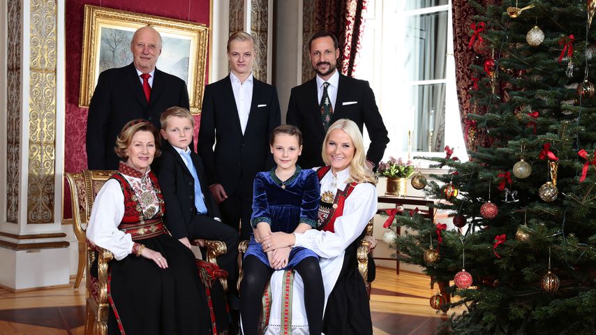 Die norwegische Königsfamilie Weihnachten 2013