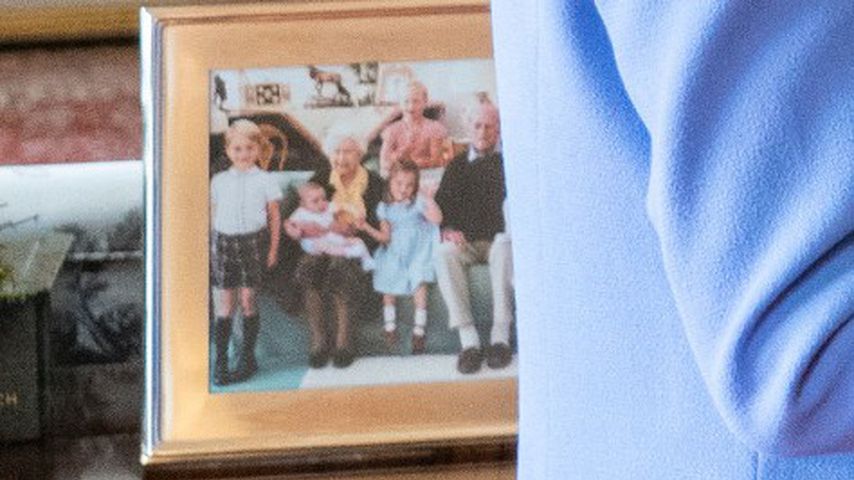 Die Queen mit ihren Enkeln und Prinz Philip