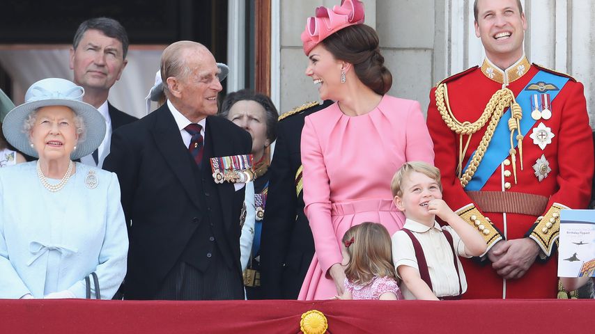 Die Queen, Prinz Philip, Herzogin Kate und Prinz William 2017