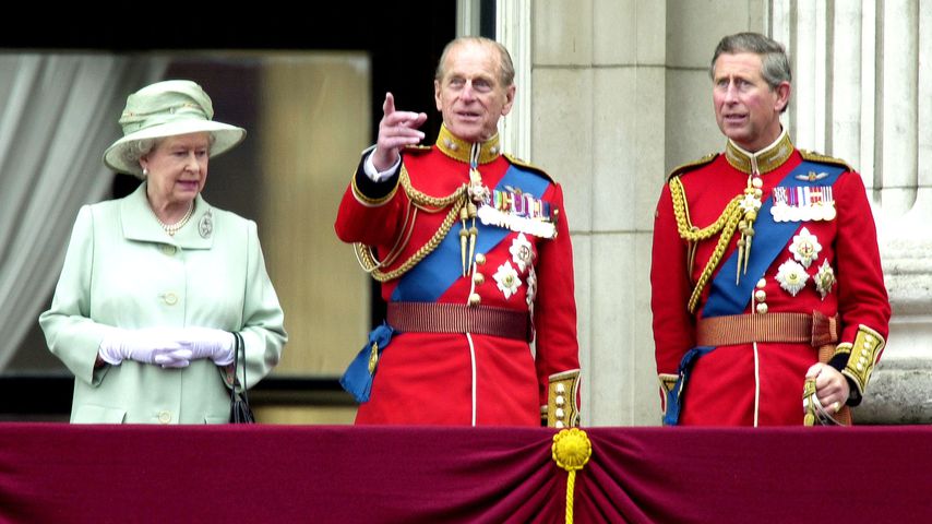Die Queen, Prinz Philip und Prinz Charles