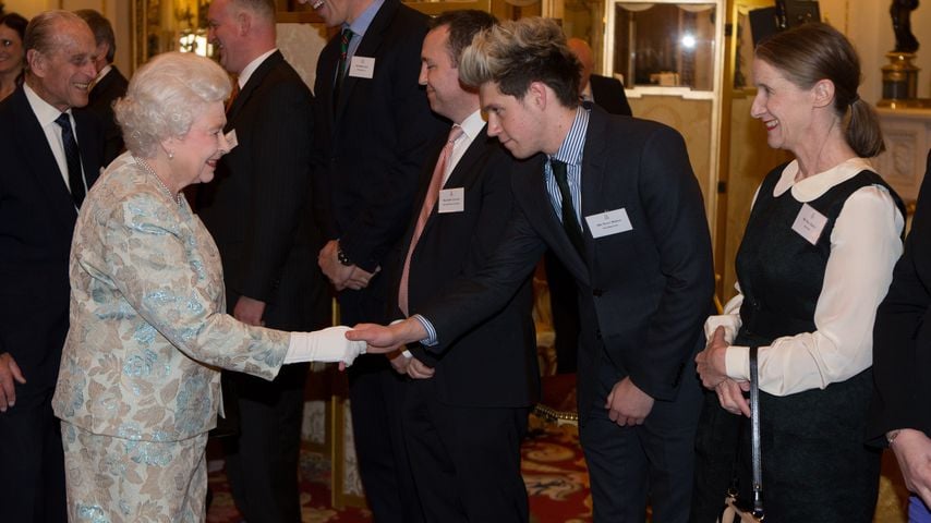 Queen Elizabeth II. und Niall Horan, 2014