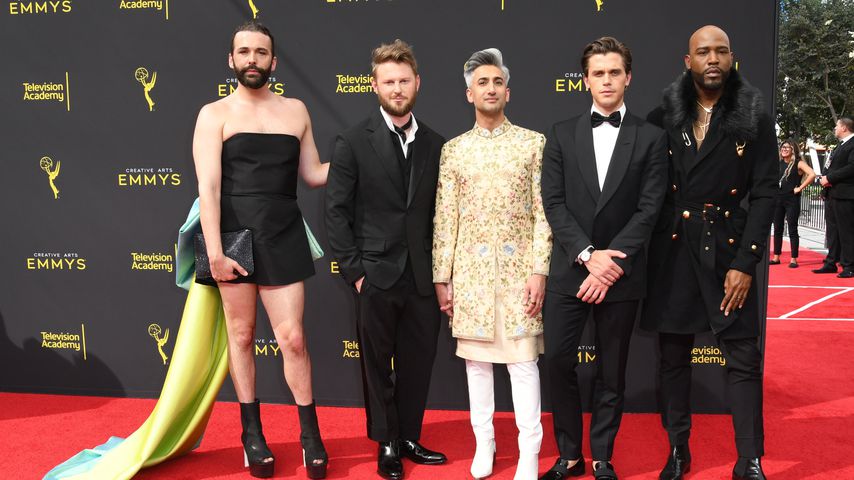 Die "Queer Eye"-Stars Jonathan Van Ness, Bobby Berk, Tan France, Antoni Porowski und Karamo Brown