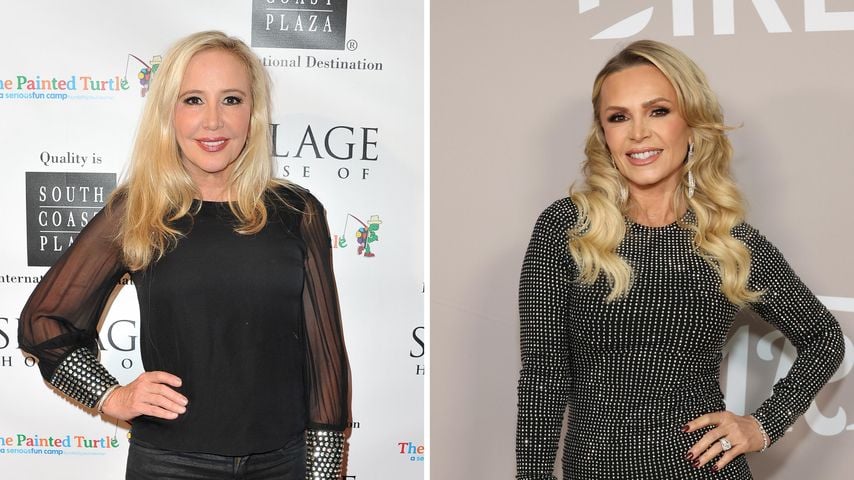 Collage: Shannon Beador und Tamra Judge zoffen sich bei "Real Housewives of Orange County".