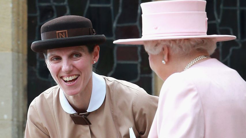 Die royale Nanny Maria Borrallo spricht mit Queen Elizabeth II.