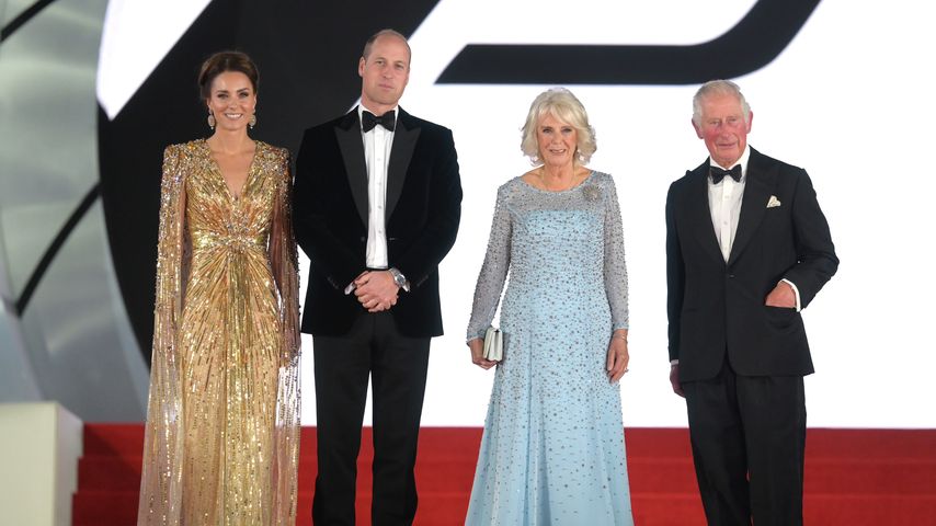 Die Royals auf der "James Bond"-Premiere, 2021