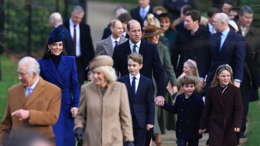 Die britischen Royals am 25. Dezember 2023
