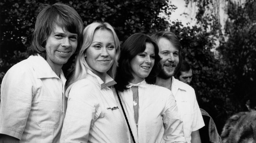 Die schwedische Band ABBA in London, 1976