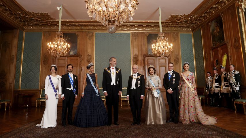 Die schwedische Königsfamilie mit König Felipe und Königin Letizia