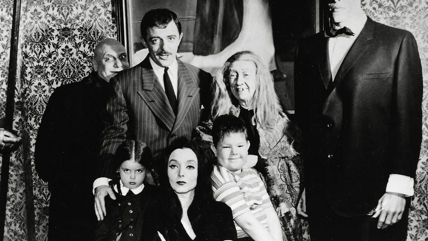 Der "The Addams Family"-Cast im Jahr 1964