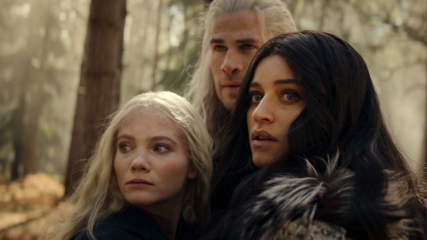 Die "The Witcher"-Figuren Ciri, Geralt und Yennefer, Staffel vier