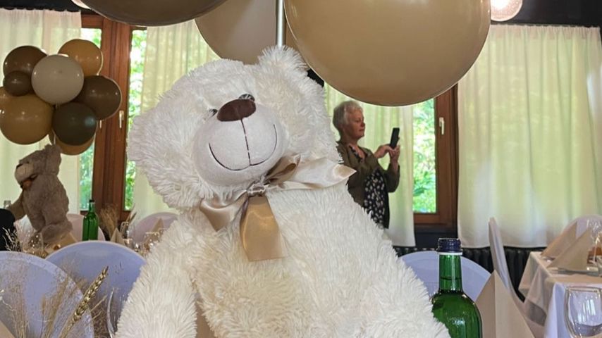 Die Tischdeko bei Pietro Lombardi und Lauras Babyparty