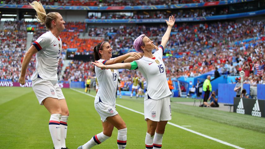 Die US-Frauen beim Torjubel im WM-Finale