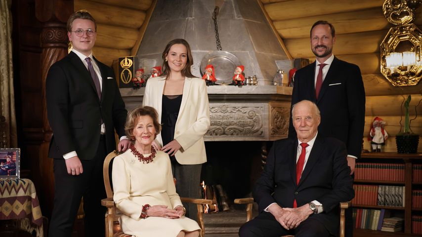 Norwegen-Royals posieren ohne Mette-Marit für Weihnachten