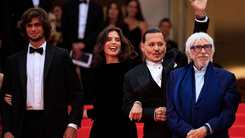 Diego Le Fur, Maiwenn, Johnny Depp und Pierre Richard, Cast aus "Jeanne du Barry"