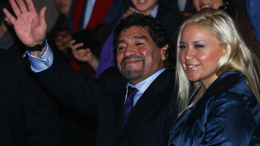 Diego Maradona und Veronica Ojeda im Jahr 2010