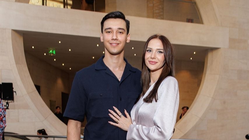Diego Pooth und Louisa Büscher auf der Marc-Cain-Fashion-Show, 2025
