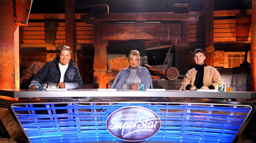 Dieter Bohlen, Maite Kelly und Mike Singer beim DSDS-Recall