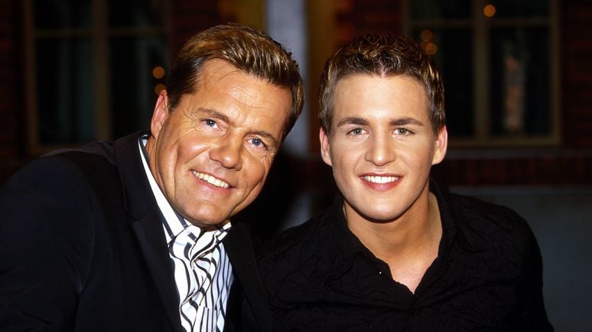 Dieter Bohlen und Alexander Klaws bei der ARD-Sendung "Beckmann", 2003