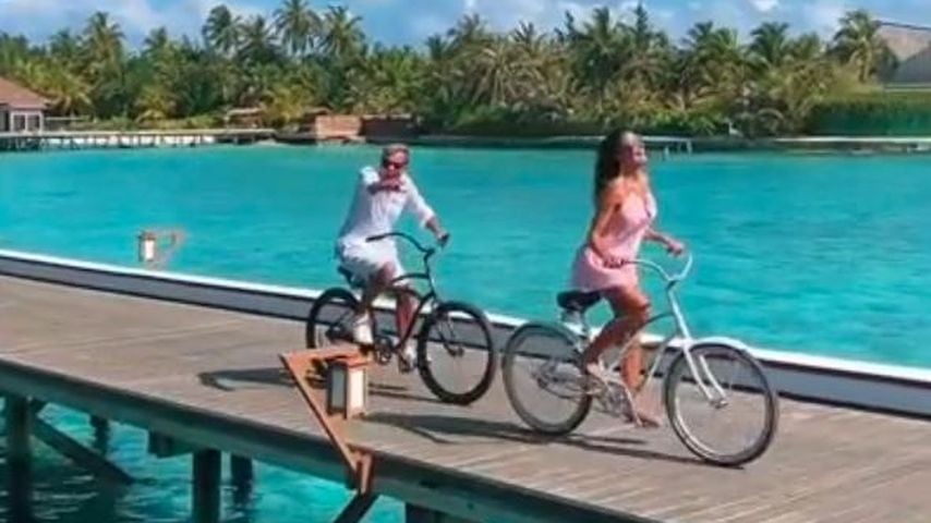 Dieter Bohlen und Carina Walz auf den Malediven