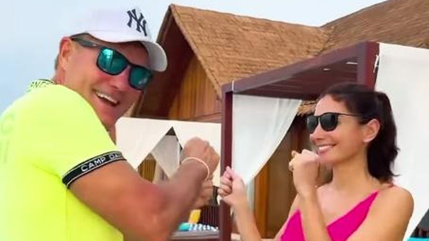 Dieter Bohlen und Carina Walz im April 2025