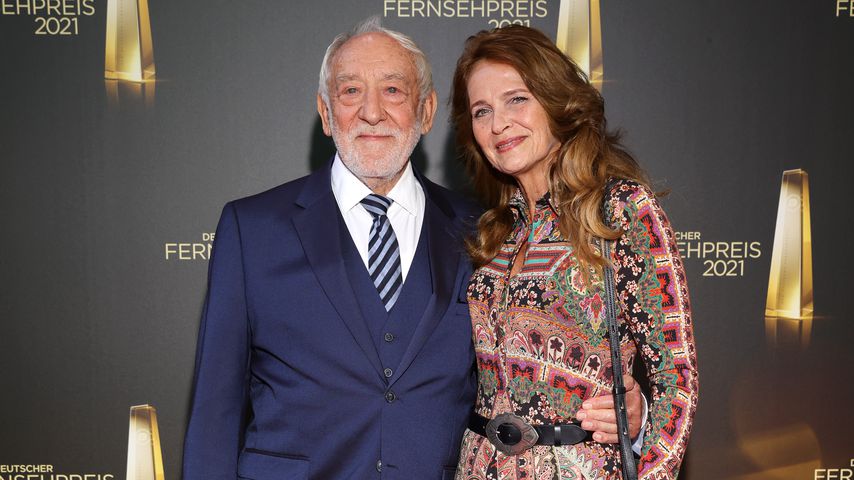 Dieter Hallervorden und Christiane Zander beim Deutschen Fernsehpreis 2021
