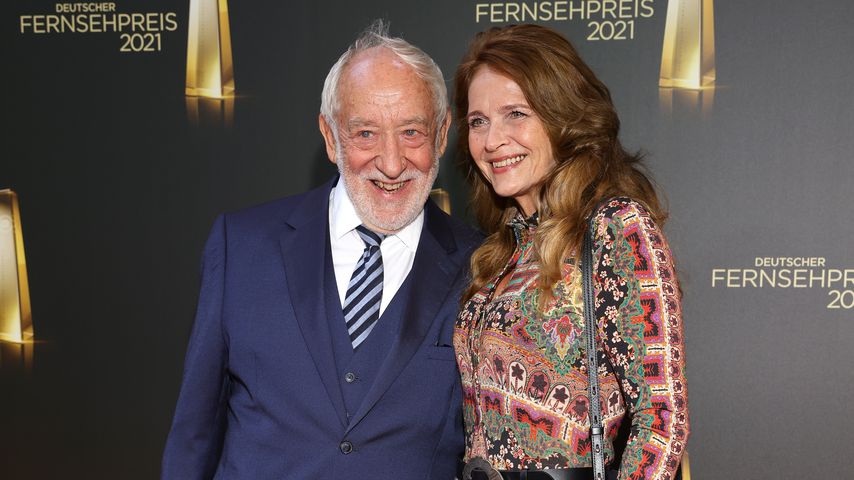 Dieter Hallervorden und Christiane Zander beim deutschen Fernsehpreis 2021