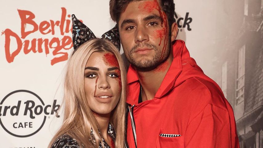 Dijana Cvijetic und Danilo Cristilli auf Natascha Ochsenknechts Halloween-Party in Berlin 2019