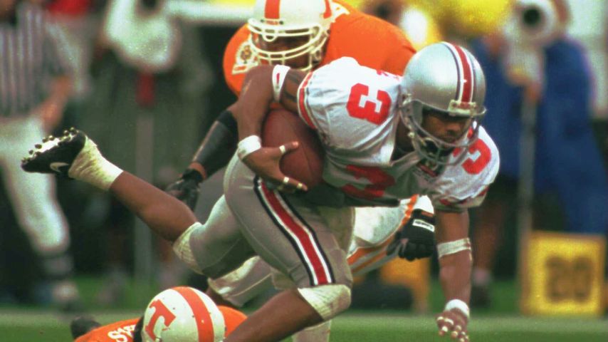 Dimitrious Stanley bei einem Footballspiel in Orlando im Januar 1996
