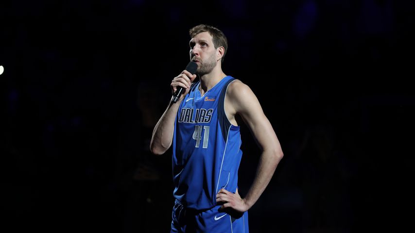 Dirk Nowitzki bei der Verkündung seines Karriere-Aus